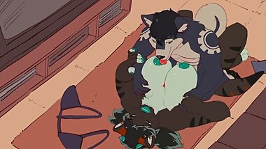 anthro dog titfuck