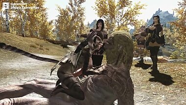 Skyrim -Fiona Kitty gets impregnated by her Giant