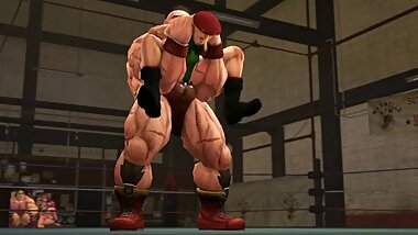 Zangief qui sodomise son adversaire Cammy