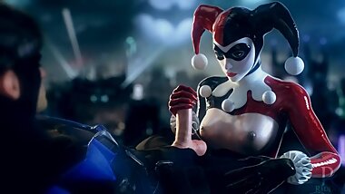 Rooftop Wank by RedDoe (Starring Harley Quinn)