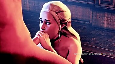 Daenerys Targaryen's tsucking 3d
