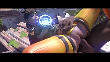 Tracer Takes BBC Overwatch (Blender Animation W/Sound)