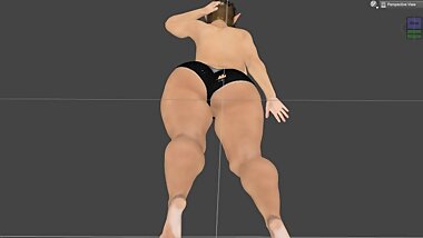 3d pear shape