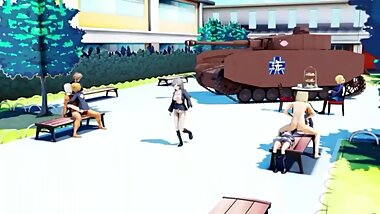 [MMD] R-18 Anko Team Lupine [Chicas y Panzer]