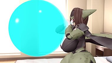 [MMD] Female Cell balloon and breast inflation