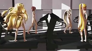 MMD Neru, IA, SeeU, and Teto