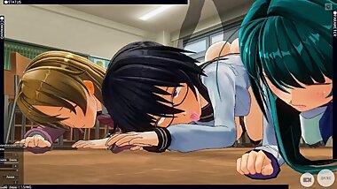 3D HENTAI Schoolgirls agreed to participate in an orgy