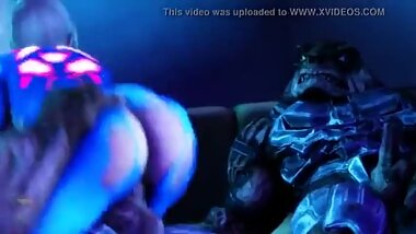 space horny girl screwed by monsters