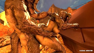Deathclaw private time by Kasdaq