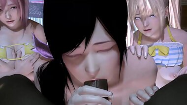 Koko Nice Threesome Deep Black Blowjob 3d Animation [10 min + Full HD]
