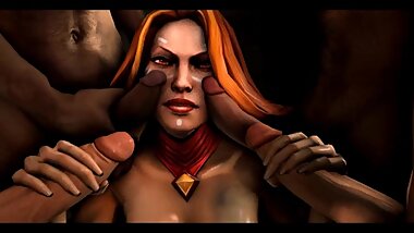 Lina Nice Handjob on face Dota 2