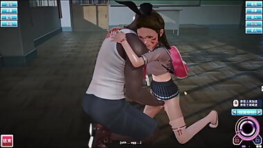 Hentai 3D Gmae the Mr Big is steal on to a school