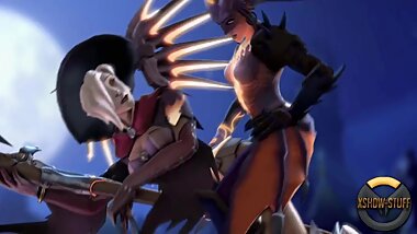 Demon Symmetra taking over Witch Mercy