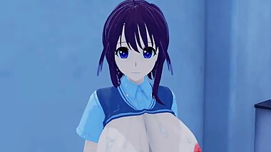 Mafuyu Oribe Seikon No Qwaser 3D HENTAI FULL