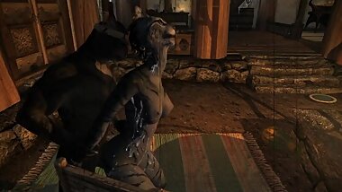 Khajiiti teen rough fuck--Scary World HMV [FLASH WARNING]