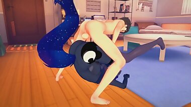 (3D Hentai)(BBW)(My Little Pony) Sex with Princess Luna