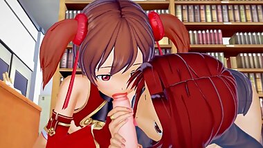 Sword Art Online Silica x Tiese Threesome POV Hentai