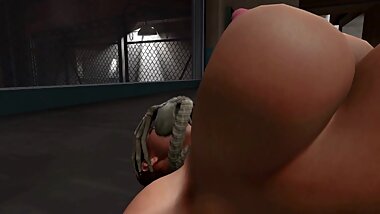 FACEHUGGER fucks a girl and fills sperm with stomach and tits