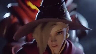 Witch Mercy Pounded by Undead Reaper (OVERWATCH)
