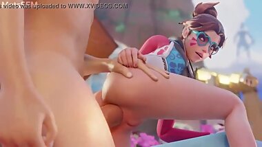 3D D.va fuck behind