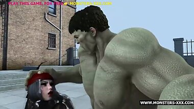Halk fucks small cutie, episode 2