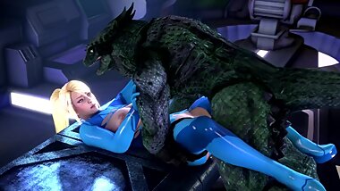 samus get fuck by monster