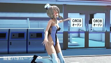 [Kancolle MMD] Pola's  Lawson Strip Dance - Comet Honeymoon