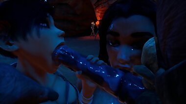Wild Life - Threesome in the Minotaur's lair [Shey x Minotaur x Jenny]