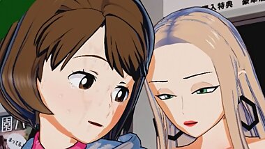 Pokemon - Futanari Oleana Fucks Gloria (3D Hentai)