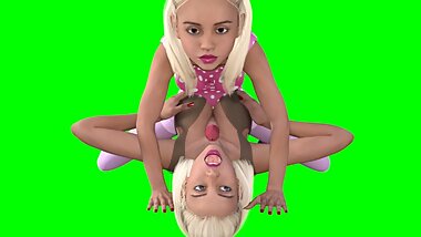 3D dickgirl fuck girlfriends boobs