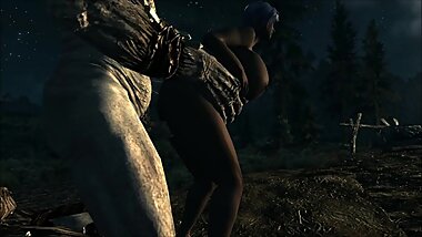 IVY VALENTINE LOST IN SKYRIM GETS FUCKED BY GIANT
