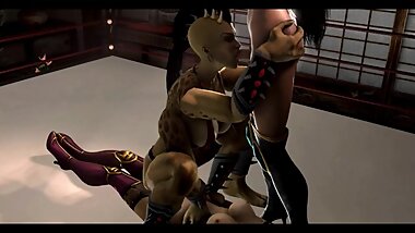 Sheeva Cowgirl Double Penetration Fuck and Suck 3d Anim Sound