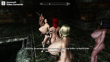 Skyrim -Fucking Some More Thralls Back To Awarness At The Milk Maid Dungeon
