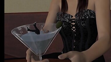 trapped in a giantess bar