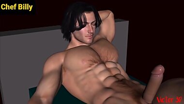 A little foot pleasure muscle growth by Victor 3d