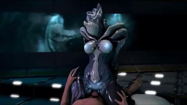 3D Creepy Alien Girl Rides Human Dick!