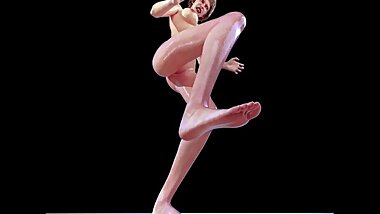giantess barefoot stomp animation