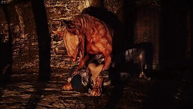 Khajiiti teen ravaged by undead k9 (Part 1)