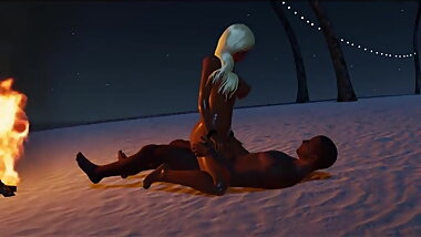 Bukkake Beach on 3DX-Chat