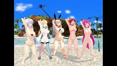 VR MMD 3D Bikini Dance