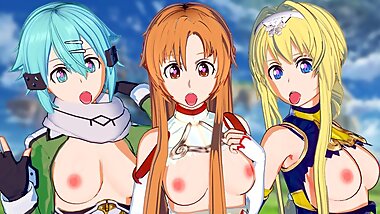 Ultimate Sword Art Online Harem Hentai