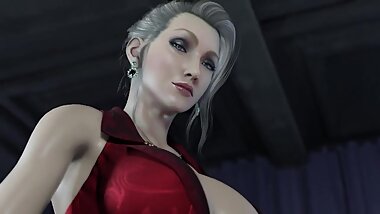 Final Fantasy - Scarlet Teasing a Big Cock