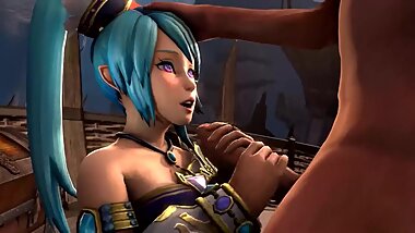 Lana get fucked and FACIAL (Hyrule Warriors 3D Hentai)
