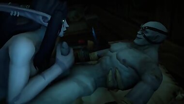 Sexy Night Elf Gets Pounded And Creampied