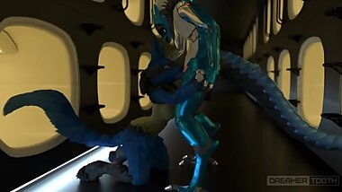 lucario + robot dragon oral