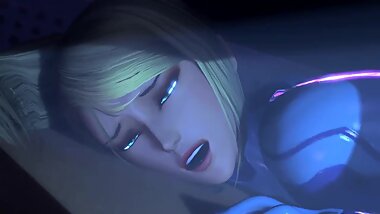 Expressions Samus During Sex and Cum Metroid Loop 3d Anim Sound