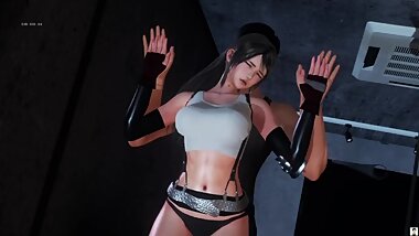 Tifa Lockhart Cosplay Blow Gang 3D Hentai