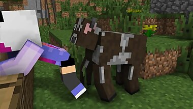 pandie X cow minecraft
