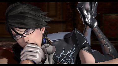 Using mouth Bayonetta like It's a big dick 3d Anim Sound