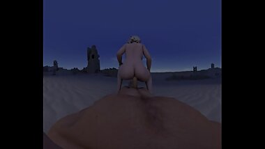 VR 2B reverse Cowgirl POV